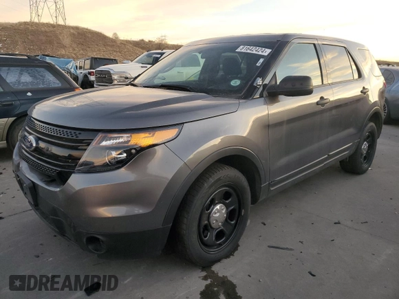 2015 Ford Utility Police Interceptor with VIN 1FM5K8AR5FGC08706, listed as a Copart auction lot 81642424 with 78,111 mi miles and Salvage Title. Bid and sale history available at carsss.com. Image 1.