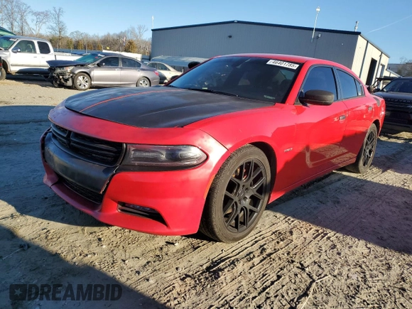 2017 Dodge Charger R/T with VIN 2C3CDXCT8HH634300, listed as a Copart auction lot 46401785 with 128,535 mi miles and Salvage Title. Bid and sale history available at DreamBid. Image 1.