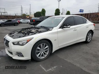 2016 Infiniti Q50 Premium with VIN JN1EV7AP3GM306482, listed as a Copart auction lot 59934045 with 83,664 mi miles and Salvage title. Bid and sale history available at DreamBid. Image 1.