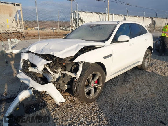 2019 Jaguar F-Pace S with VIN SADCM2FV2KA398507, listed as a IAAI auction lot 41409436 with 93,687 mi miles and . Bid and sale history available at DreamBid. Image 2.