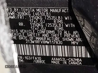 2021 Toyota RAV4 XLE with VIN 2T3W1RFVXMW117830, listed as a IAAI auction lot 41865708 with 94,990 mi miles. Bid and sale history available at carsss.com. Image 9.