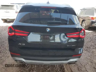 2024 BMW X3 sDrive30i with VIN WBX47DP09RN300147, listed as a Copart auction lot 47497095 with 4,738 mi miles and Salvage Title. Bid and sale history available at DreamBid. Image 6.