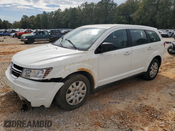 2014 Dodge Journey American Value Pkg with VIN 3C4PDCAB6ET112087, listed as a Copart auction lot 46923925 with 153,517 mi miles and Salvage Title. Bid and sale history available at carsss.com. Image 1.