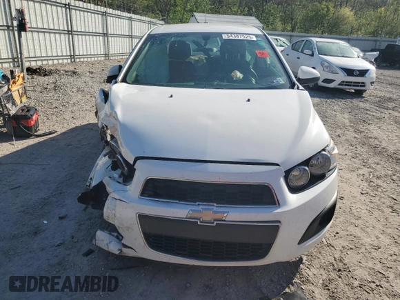 2015 Chevrolet Sonic LS with VIN 1G1JA5SH9F4160891, listed as a Copart auction lot 54387525 with 61,181 mi miles and Salvage title. Bid and sale history available at DreamBid. Image 5.