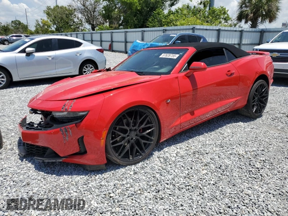 2019 Chevrolet Camaro 1LT with VIN 1G1FB3DSXK0124001, listed as a Copart auction lot 57628755 with 147,397 mi miles and Non repairable. Bid and sale history available at DreamBid. Image 1.