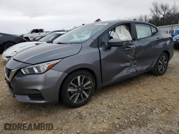 2021 Nissan Versa SV with VIN 3N1CN8EV7ML840998, listed as a Copart auction lot 44148665 with 67,989 mi miles and Salvage Title. Bid and sale history available at carsss.com. Image 1.