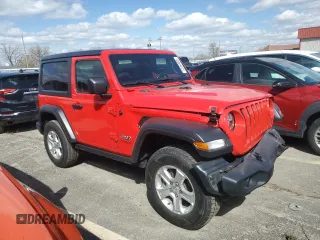 2020 Jeep Wrangler Sport S with VIN 1C4GJXAG4LW174753, listed as a Copart auction lot 52050005 with 45,056 mi miles and Salvage title. Bid and sale history available at DreamBid. Image 4.