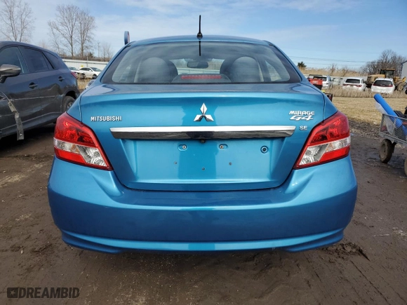 2017 Mitsubishi Mirage G4 SE with VIN ML32F4FJ4HHF10479, listed as a Copart auction lot 47668765 with 106,197 mi miles and Clean Title. Bid and sale history available at carsss.com. Image 6.