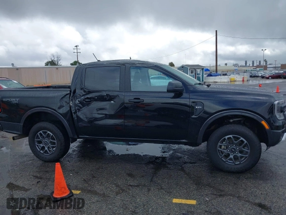 2024 Ford Ranger XLT with VIN 1FTER4HH5RLE20541, listed as a IAAI auction lot 41763070 with 4,947 mi miles. Bid and sale history available at carsss.com. Image 13.