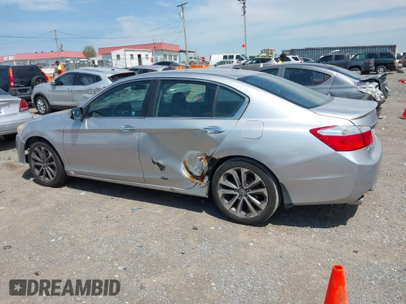 2014 Honda Accord Sport with VIN 1HGCR2F57EA189251, listed as a IAAI auction lot 42053225 with 161,634 mi miles and . Bid and sale history available at DreamBid. Image 14.