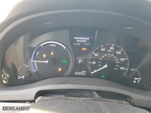 2013 Lexus RX 450h with VIN JTJBC1BAXD2440939, listed as a Copart auction lot 45026875 with 156,903 mi miles and Salvage Title. Bid and sale history available at carsss.com. Image 9.