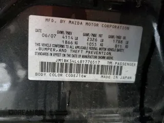2008 Mazda 3 Mazdaspeed3 Sport with VIN JM1BK34L481776517, listed as a Copart auction lot 61673085 with 150,999 mi miles and Salvage title. Bid and sale history available at DreamBid. Image 12.