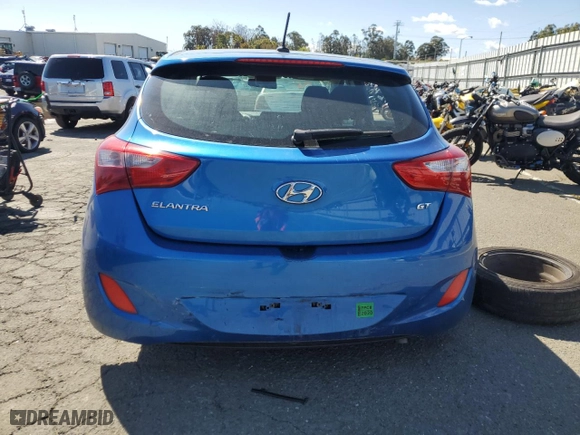 2017 Hyundai Elantra GT with VIN KMHD35LH8HU381281, listed as a Copart auction lot 46437103 with 0 miles. Bid and sale history available at carsss.com. Image 6.