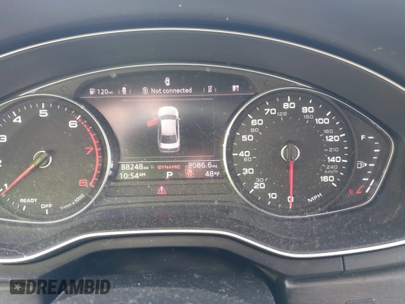 2017 Audi A4 Premium with VIN WAUANAF43HN042390, listed as a IAAI auction lot 41681234 with 88,248 mi miles. Bid and sale history available at carsss.com. Image 7.