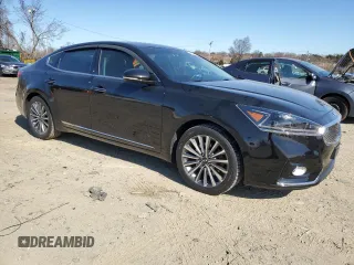 2017 Kia Cadenza Premium with VIN KNALB4J17H5046720, listed as a Copart auction lot 48330645 with 77,930 mi miles and Salvage Title. Bid and sale history available at carsss.com. Image 4.