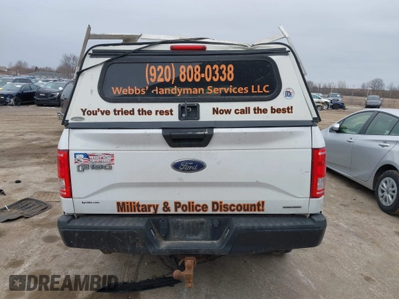 2016 Ford F-150 XL with VIN 1FTMF1C8XGKF30322, listed as a IAAI auction lot 41892940 with 255,792 mi miles. Bid and sale history available at carsss.com. Image 16.