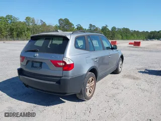 2005 BMW X3 3.0i with VIN WBXPA93445WD16297, listed as a IAAI auction lot 42073854 with 216,545 mi miles. Bid and sale history available at carsss.com. Image 4.