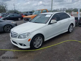 2008 Mercedes-Benz C-Class 3.0L Sport with VIN WDDGF54X98F032459, listed as a IAAI auction lot 41930016 with 183,696 mi miles. Bid and sale history available at carsss.com. Image 2.
