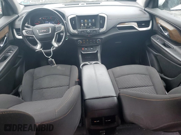 2019 GMC Terrain SLE with VIN 3GKALTEV6KL163800, listed as a Copart auction lot 60887855 with 71,360 mi miles and Salvage title. Bid and sale history available at DreamBid. Image 8.