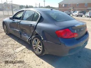2012 Infiniti G25 x with VIN JN1DV6AR9CM730587, listed as a IAAI auction lot 41453807 with 135,593 mi miles and . Bid and sale history available at DreamBid. Image 3.