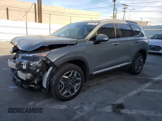 2023 Hyundai Santa Fe Hybrid Limited with VIN 5NMS5DA10PH002558, listed as a Copart auction lot 42257765 with 27,180 mi miles and Salvage Title. Bid and sale history available at carsss.com. Image 1.