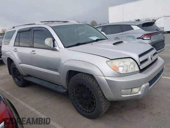 2004 Toyota 4Runner SR5 with VIN JTEBU14R240041579, listed as a IAAI auction lot 41756959 with 267,811 mi miles and . Bid and sale history available at DreamBid. Image 1.
