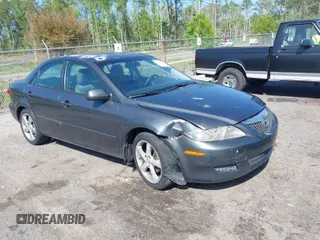 2005 Mazda Mazda6 i with VIN 1YVFP80C555M43599, listed as a IAAI auction lot 41957730 with 144,608 mi miles. Bid and sale history available at carsss.com. Image 1.