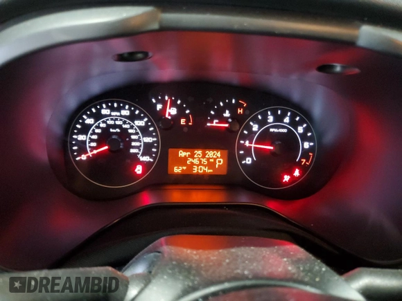 2022 Ram ProMaster City Cargo Tradesman with VIN ZFBHRFAB8N6Y66743, listed as a Copart auction lot 52385654 with 24,675 mi miles and Salvage Title. Bid and sale history available at DreamBid. Image 9.