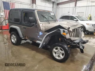 2004 Jeep Wrangler X z VIN 1J4FA39S64P789243, wystawiony jako Copart lot #56286185 z przebiegiem Nie podano mil oraz Nie do naprawy • Non repairable. Historia ofert i sprzedaży dostępna na DreamBid. Obrazek 4.