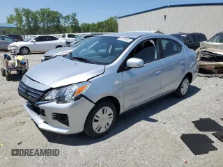 2024 Mitsubishi Mirage ES с VIN ML32FUFJ9RHF15498, выставлен на аукционе Copart как лот 54916635 с пробегом 3 739 миль миль и Списание • Salvage title. История ставок и продаж доступна на DreamBid. Изображение 1.