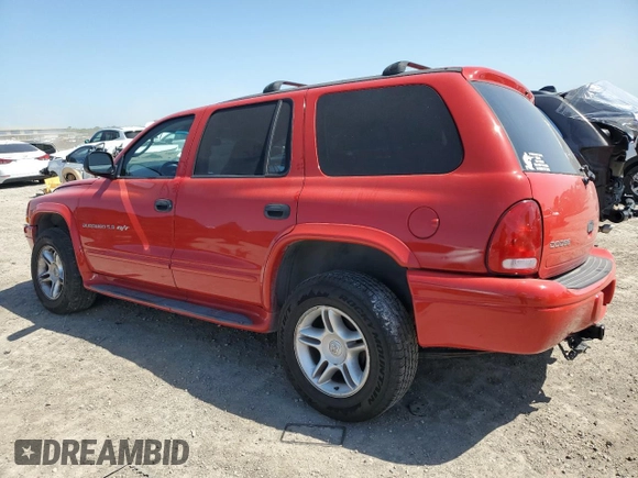 2001 Dodge Durango with VIN 1B4HS28Z91F612687, listed as a Copart auction lot 51518585 with 232,425 mi miles and Salvage Title. Bid and sale history available at carsss.com. Image 2.