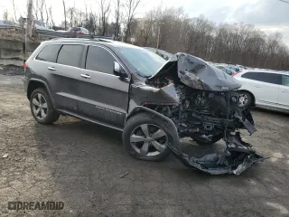 2014 Jeep Grand Cherokee Overland with VIN 1C4RJFCT0EC237333, listed as a Copart auction lot 46659195 with 0 mi miles and Salvage Title. Bid and sale history available at carsss.com. Image 4.