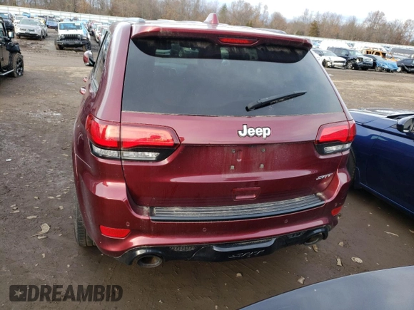 2017 Jeep Grand Cherokee SRT with VIN 1C4RJFDJ3HC919625, listed as a Copart auction lot 56986453 with 52,711 mi miles and Salvage Title. Bid and sale history available at carsss.com. Image 6.