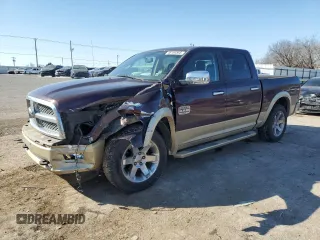 2012 Ram 1500 Laramie Longhorn with VIN 1C6RD7PT6CS215144, listed as a Copart auction lot 46164565 with 125,624 mi miles and Salvage title. Bid and sale history available at DreamBid. Image 1.