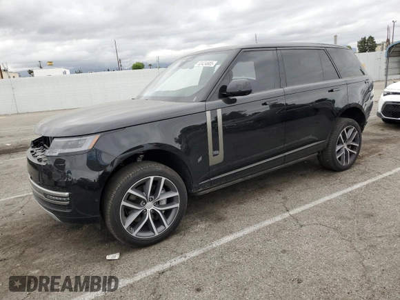 2024 Land Rover Range Rover SE z VIN SALKPBFU8RA253321, wystawiony jako Copart lot #52424685 z przebiegiem 10 418 mil mil oraz Szkoda całkowita • Salvage title. Historia ofert i sprzedaży dostępna na DreamBid. Obrazek 1.