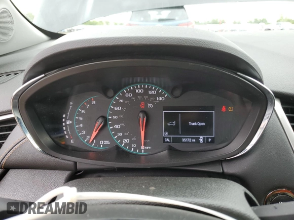 2020 Chevrolet Trax LT z VIN 3GNCJLSB2LL130256, wystawiony jako Copart lot #57955765 z przebiegiem 35 172 mil mil oraz Nie do naprawy • Non repairable. Historia ofert i sprzedaży dostępna na DreamBid. Obrazek 9.