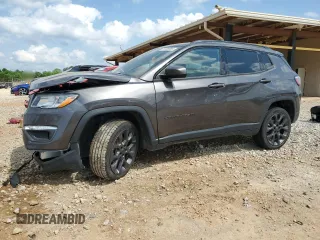 2021 Jeep Compass 80th Anniversary with VIN 3C4NJDEB5MT570640, listed as a Copart auction lot 55100885 with 47,232 mi miles and Salvage title. Bid and sale history available at DreamBid. Image 1.
