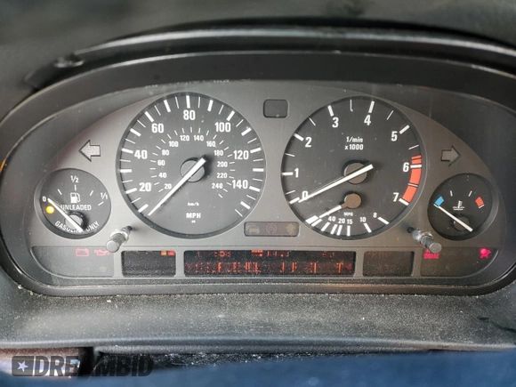 2001 BMW 7 Series 740iL with VIN WBAGH83491DP25351, listed as a Copart auction lot 46462335 with 0 mi miles and Salvage Title. Bid and sale history available at carsss.com. Image 9.