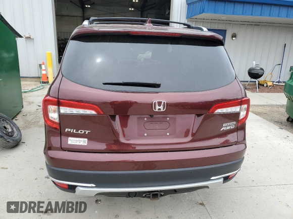 2021 Honda Pilot Touring 8-Passenger with VIN 5FNYF6H94MB062080, listed as a Copart auction lot 57227955 with 114,256 mi miles and Non repairable. Bid and sale history available at DreamBid. Image 6.