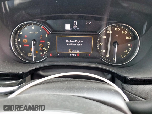 2021 Cadillac XT5 FWD Premium Luxury with VIN 1GYKNCRS0MZ100515, listed as a Copart auction lot 62856785 with 50,298 mi miles and Salvage title. Bid and sale history available at DreamBid. Image 9.