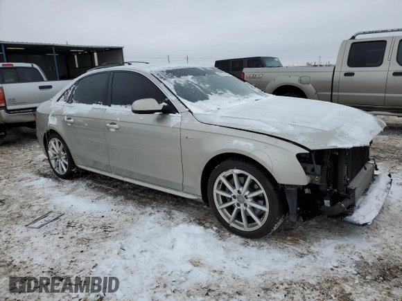 2014 Audi A4 Premium Plus with VIN WAUFFAFL7EN041118, listed as a Copart auction lot 45571105 with 82,600 mi miles and Non Repairable. Bid and sale history available at carsss.com. Image 4.