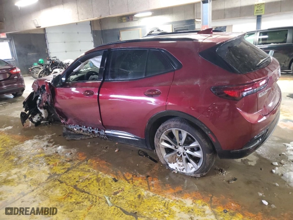 2021 Buick Envision Essence with VIN LRBFZNR41MD167449, listed as a Copart auction lot 87318384 with NaN miles and Salvage Title. Bid and sale history available at carsss.com. Image 2.