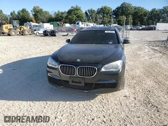 2013 BMW 7 Series 740Li xDrive with VIN WBAYF4C50DD127620, listed as a Copart auction lot 75655904 with 138,033 mi miles and Salvage title. Bid and sale history available at DreamBid. Image 11.