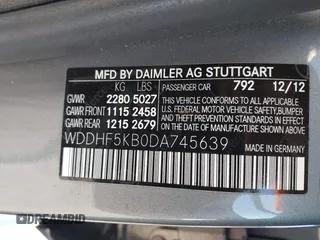 2013 Mercedes-Benz E 350 Luxury z VIN WDDHF5KB0DA745639, wystawiony jako IAAI lot #42407026 z przebiegiem 305 400 mil mil oraz . Historia ofert i sprzedaży dostępna na DreamBid. Obrazek 9.