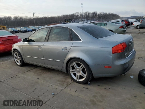 2006 Audi A4 2.0T with VIN WAUDF78E96A219872, listed as a Copart auction lot 41741895 with 190,212 mi miles and Salvage Title. Bid and sale history available at carsss.com. Image 2.