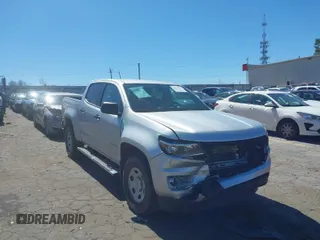 2020 Chevrolet Colorado 2WD Work Truck with VIN 1GCGSBEN7L1122460, listed as a IAAI auction lot 41815237 with 34,781 mi miles. Bid and sale history available at carsss.com. Image 1.