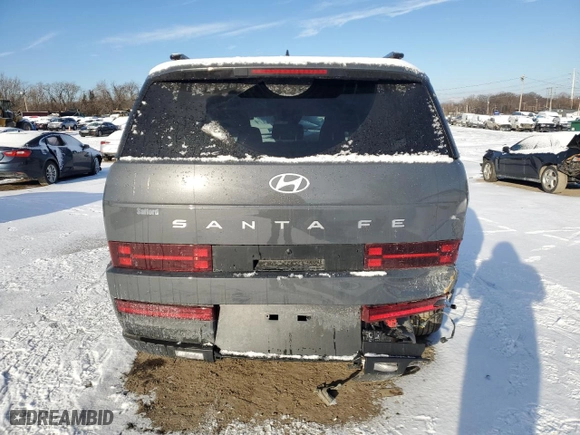 2025 Hyundai Santa Fe SEL with VIN 5NMP24GL6SH070167, listed as a Copart auction lot 87998205 with 12,543 mi miles and Salvage Title. Bid and sale history available at carsss.com. Image 6.