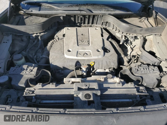 2016 Infiniti QX70 with VIN JN8CS1MU8GM670655, listed as a Copart auction lot 47000555 with 152,574 mi miles and Salvage Title. Bid and sale history available at DreamBid. Image 13.