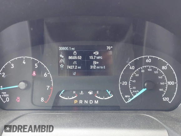 2023 Ford Transit Cargo with VIN 1FTBR1Y82PKA22661, listed as a IAAI auction lot 41768039 with 30,800 mi miles and . Bid and sale history available at DreamBid. Image 7.