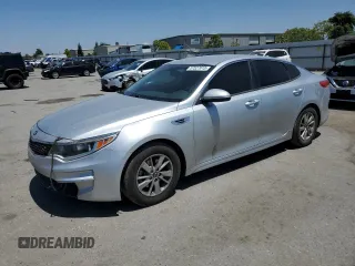 2018 Kia Optima S with VIN 5XXGT4L37JG197736, listed as a Copart auction lot 57527615 with 70,204 mi miles and Salvage title. Bid and sale history available at DreamBid. Image 1.